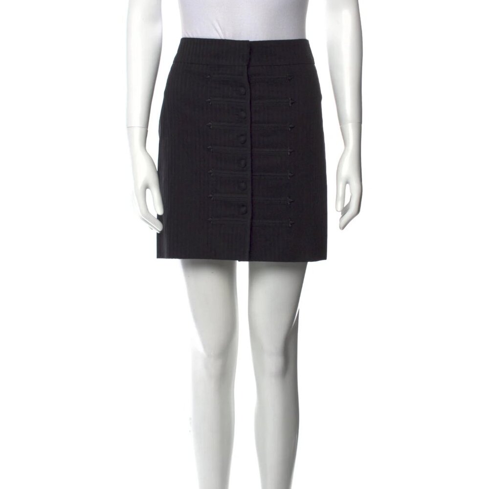 NWOT Chloé Women's Black Vintage 100% Cotton Mini Skirt Size US 8 (FR 40)